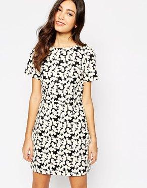 Oasis Butterfly Shift Dress - Multi