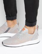 Adidas Originals Zx Flux Primeknit Sneakers In Gray S76370 - Gray