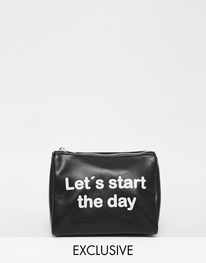 Monki Exclusive Makeup Bag - Black