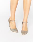 New Look Strappy Court Shoe - Gold