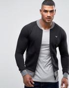 Armani Jeans Track Jacket With Contrast Panel - Black