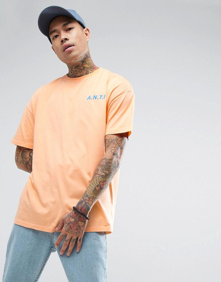 Antioch A.n.t.i. Print T-shirt - Orange
