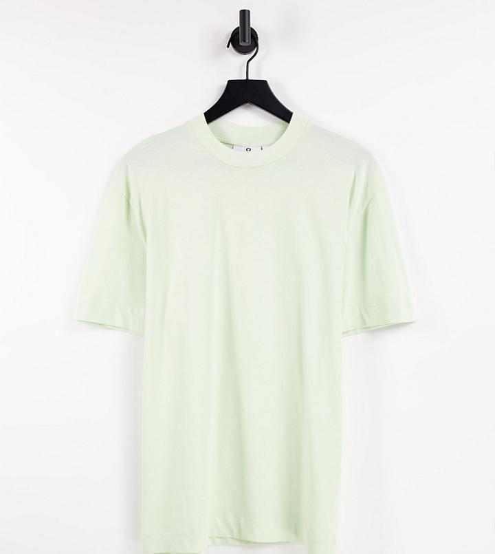 Collusion Organic Cotton T-shirt In Light Green