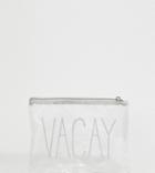 South Beach Exclusive Vacay Clear Pouch - Clear