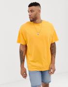 Asos Design Oversized T-shirt With Crew Neck In Yellow - Yellow