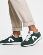 Jack & Jones Vintage Runner Sneakers In Dark Green-navy