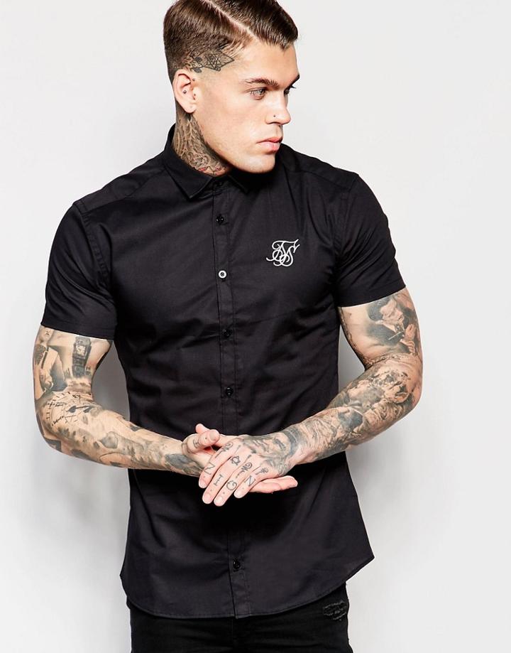 Siksilk Smart Shirt - Black