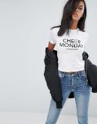 Cheap Monday Suspender T-shirt - White