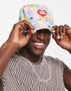 Asos Design Care Bears Reversible Bucket Hat In All Over Print-multi