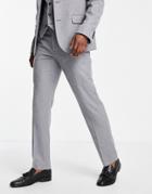 Harry Brown Wedding Tweed Slim Fit Suit Pants-gray
