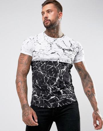 Defend London Marble T-shirt - White