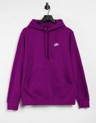 Nike Club Hoodie In Purple