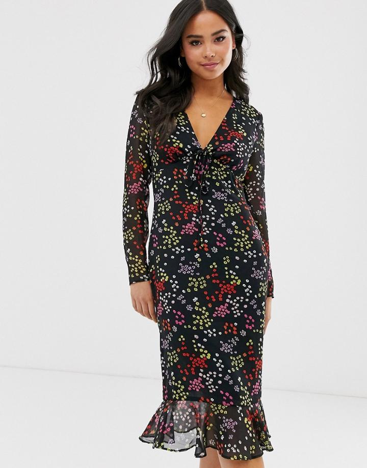 The East Order Jessie Jo Floral Midi Dress - Multi