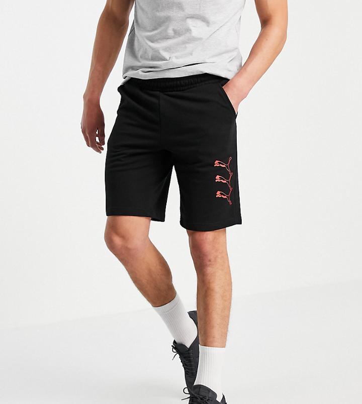 Puma Repeat Cat Logo Shorts In Black - Exclusive To Asos