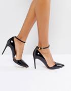 Ted Baker Ankle Strap Point High Heels - Black
