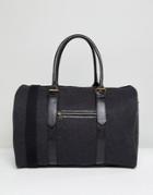 Asos Carryall In Charcoal Melton - Gray