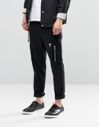 Asos Skinny Smart Pants With Side Pockets In Black - Black
