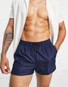 Calvin Klein Classic Swim Shorts In Navy