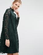 Y.a.s Ella Long Sleeve Lace Dress - Green
