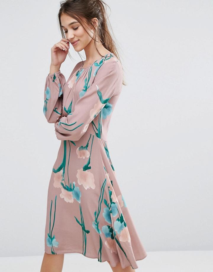 Closet Bell Sleeve Dress - Multi