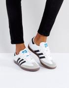 Adidas Samba Sneaker In White - White