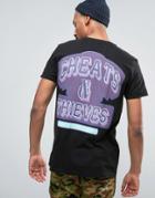 Cheats & Thieves Watermark Back Print T-shirt - Black