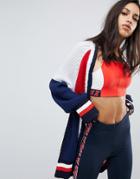 Gigi Hadid Color Block Cricket Cardigan With Zip - Multi