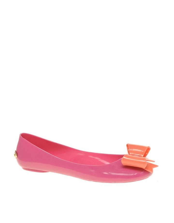Ted Baker Thuja Flat Ballerina Pump With Bow - Pink