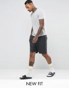 Asos Loungewear Basketball Shorts With Double Waistband - Gray