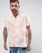 Asos Oversized Shirt With Floral Design - Pink