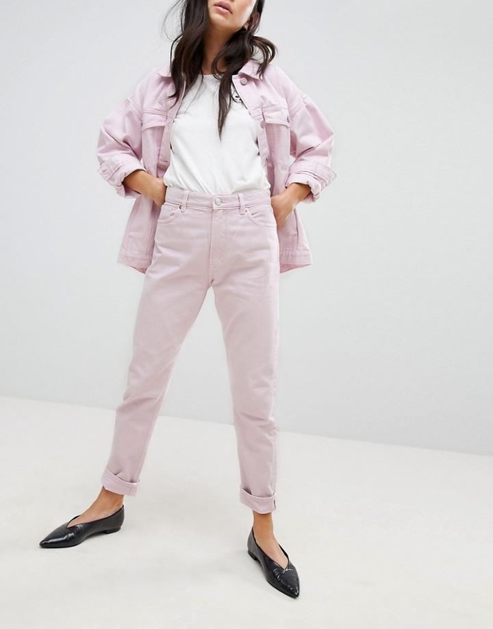 Monki Kimomo Pink Mom Jeans - Pink