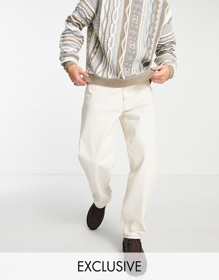 Reclaimed Vintage Inspired The '94 Classic Fit Jeans In Ecru-neutral