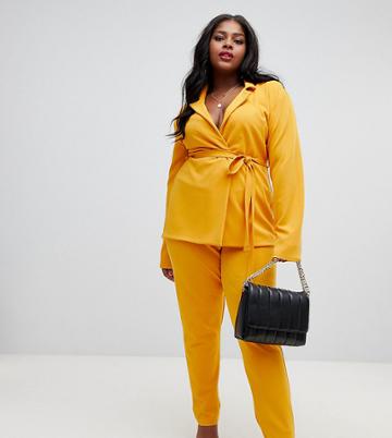 Lasula Plus Cigarette Pants In Yellow