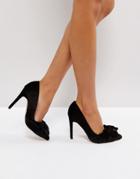 Asos Pretty Bow Pumps - Black