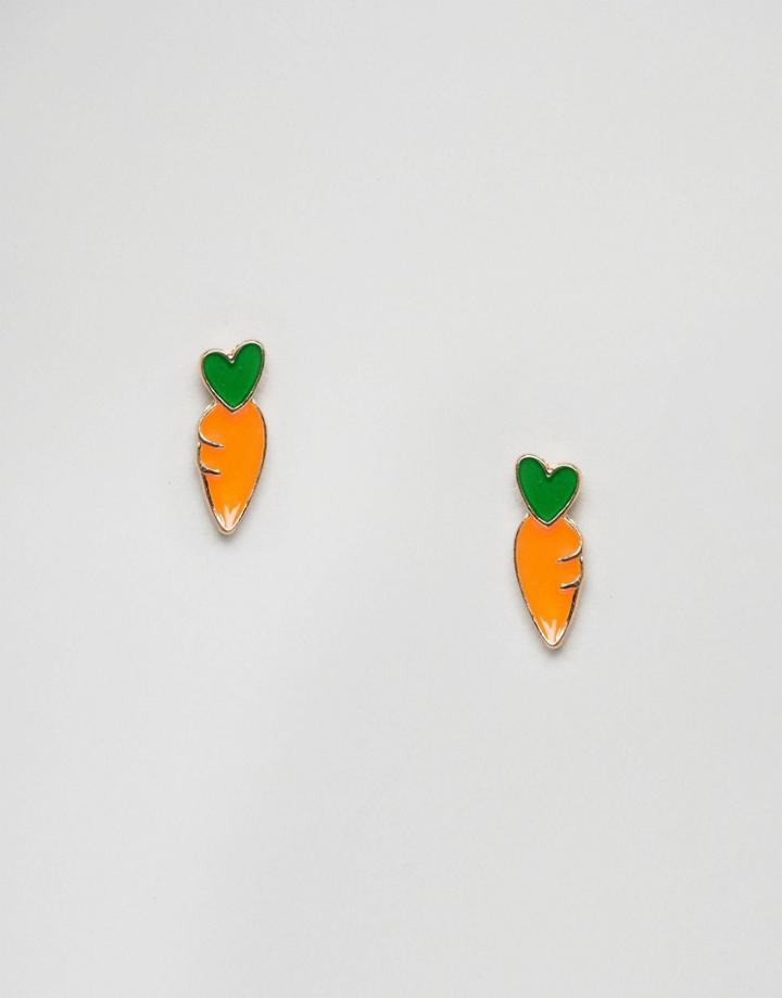 Asos Carrot Stud Earrings - Gold