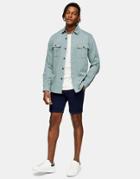 Topman Skinny Chino Shorts In Navy