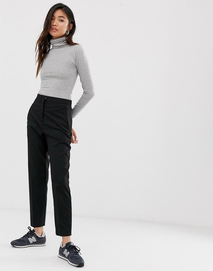 Weekday Tailored Pants In Black