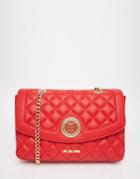 Love Moschino Quilted Shoulder Bag In Red - Red