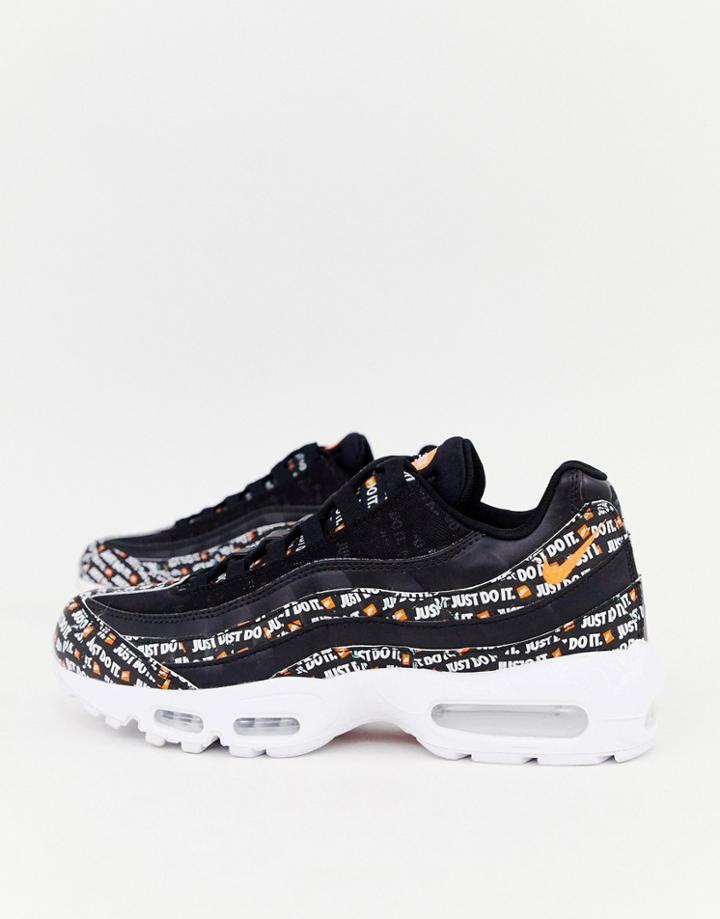 Nike Air Max 95 Sneakers In Black With Jdi Logos
