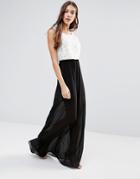 Lavand Sheer Maxi Dress - White