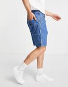 Stan Ray Painter Denim Shorts In Blue