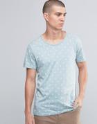 Selected Teardrop Print T-shirt - Blue