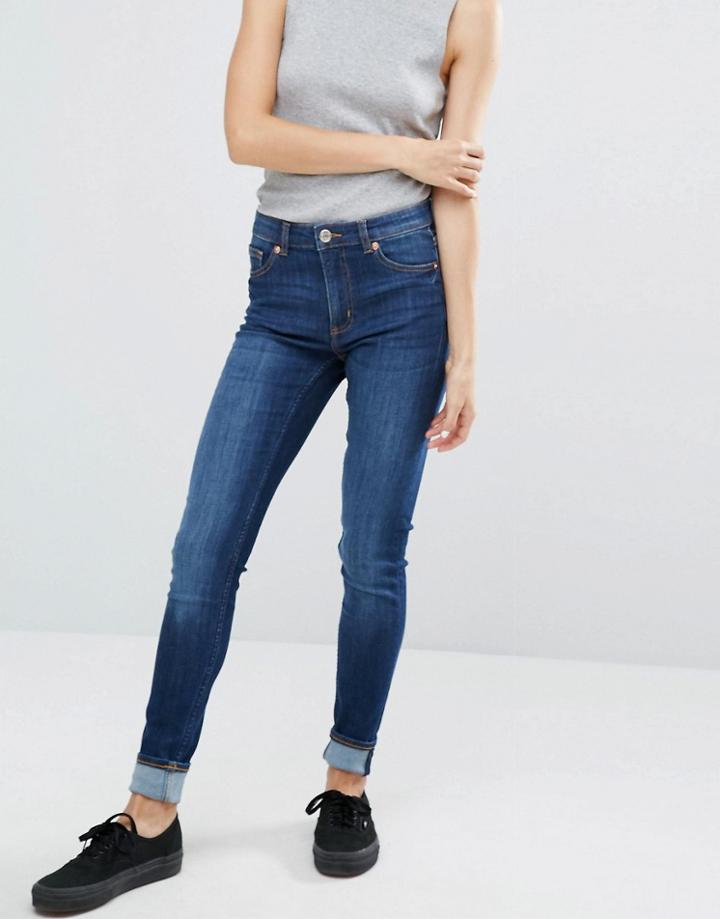 Monki Organic Cotton Straight Jean - Blue