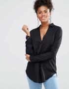 Vila Fornial Long Sleeve Shirt - Black