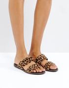 Vagabond Natalia Leopard Slide Sandals - Multi