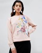 Sportmax Code Floral Embroidered Sweatshirt - Multi