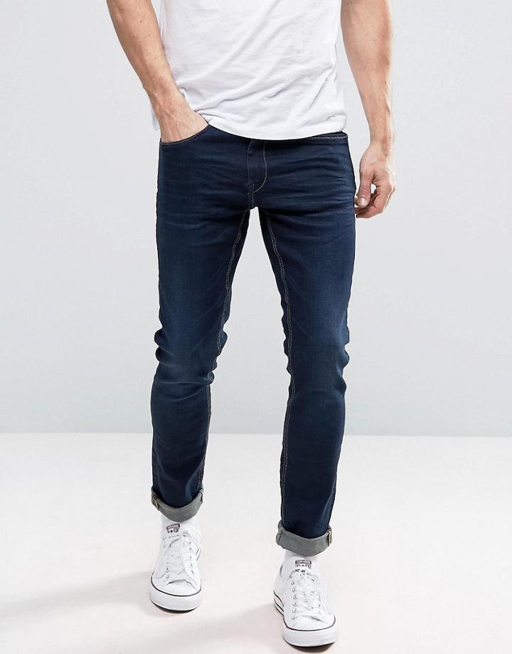 Blend Jeans Jet Slim Fit Mid Wash Indigo - Blue