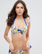 Pour Moi Paradise Padded Underwired Bikini Top - Paradise Lime