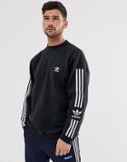 Adidas Originals Sweatshirt With 3-stripe In Black