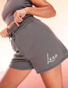 Asos Design Lounge Sweat Boxer Short Sin Charcoal-grey
